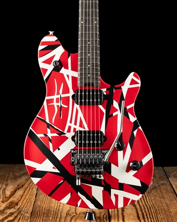 EVH Wolfgang Special Striped - Red, Black, & White
