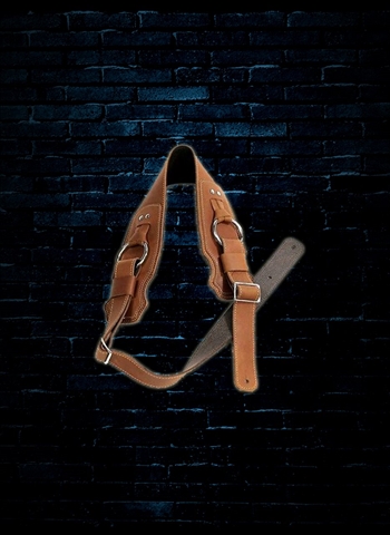 Franklin BR-CG-N - 3.5" Glove Leather Ring Bass Strap - Cognac