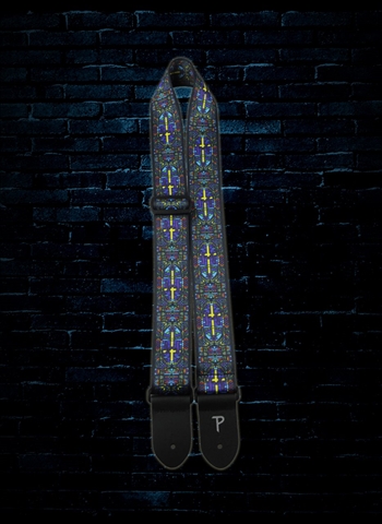 Perri's LPCP-6841 - 2" Praise Collection Polyester Guitar Strap - Stained Glass
