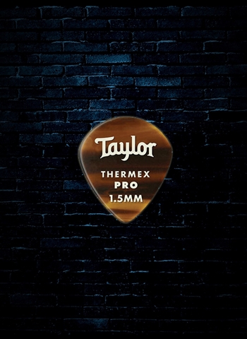Taylor 1.5mm Premium DarkTone 651 Thermex Ultra Guitar Picks (6 Pack) - Tortoise Shell