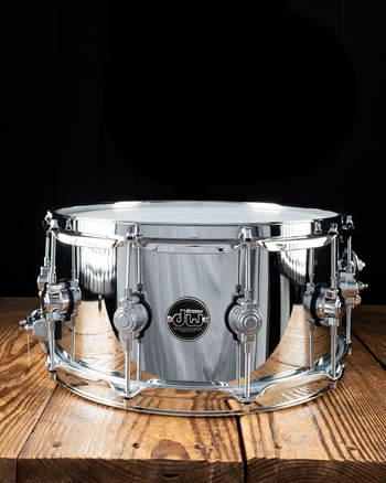 DW 6.5"x14" Performance Steel Snare Drum - Chrome Over Steel