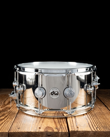 DW 6.5"x14" Collector's Series Nickel Over Brass Snare Drum