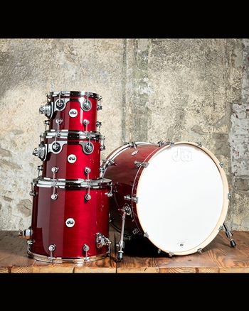 Drum Workshop Design Series 4-Piece Drum Set - Cherry Stain