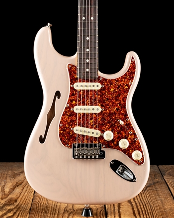 American Professional II Strat Thinline - Trans Shell Pink