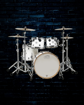 DW Design Series 4-Piece Drum Set - Gloss White