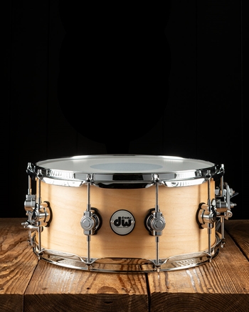 DW 6"x14" Design Series Maple Snare Drum - Natural Satin