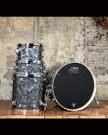 DW Performance Series 4-Piece Drum Set - Black Diamond