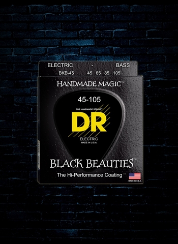 DR BKB-45 - K3 Black Beauties Bass Strings - Medium (45-105)