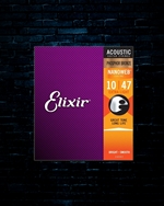 Elixir 16002 Nanoweb Phosphor Bronze Acoustic Strings - Extra Light (10-47)