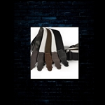 Franklin 1-CH-CH - 2" Cotton/Glove Leather Tab Guitar Strap - Chocolate