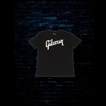 Gibson Distressed Logo T-Shirt (Large) - Black