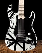 EVH Striped Series - White with Black Stripes