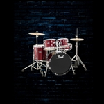 Pearl RS525SC/C Roadshow 5-Piece Drum Set - Red Wine