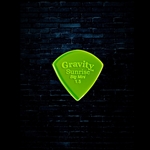 Gravity 1.5mm Sunrise Shape Big Mini Guitar Pick - Fluorescent Green