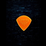Gravity 3mm Sunrise Shape Standard Guitar Pick - Orange