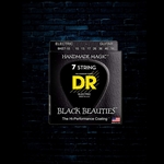 DR BKE7-10 - K3 Black Beauties Electric Strings - 7-String Medium (10-56)