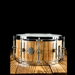 HHG 6.6"x14" Hand Cut Stave Snare Drum - Natural Satin