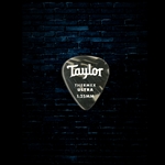 Taylor 1.25mm Premium 351 Thermex Guitar Picks (6-Pack) - Black Onyx