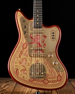 Fender Custom Shop GoT House Lannister Jaguar - Burnt Crimson & Gold