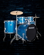 Ludwig LC195 Accent Series Drive 5-Piece Drum Set - Blue Sparkle