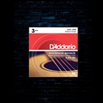 D'Addario EJ17 Phosphor Bronze Acoustic Strings (3 Pack) - Medium (13-56)