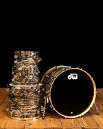 DW SSC Maple Formula Shell 4-Piece Drum Set - Black Oyster Glass