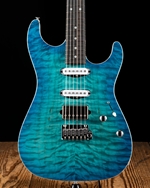 Suhr Standard Custom Quilt Maple/Swamp Ash - Bahama Blue Burst