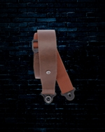 D'Addario 2.5" Comfort Leather Auto Lock Guitar Strap - Brown