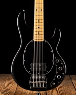 The Retro ‘70s StingRay bass honors Music Man's American craftsmanship of the 1970s with an abundance of classic-inspired features. This throwback edition bass is a faithful reproduction of the Stingray's original specifications, with a 21-fret 3-Bolt maple neck with micro-tilt adjustment, bullet truss rod adjustment, a strings-through-the-body bridge with adjustable mute pads, and an Alnico-loaded humbucking pickup. Overall, this vintage-inspired instrument exudes that classic tone and feel while combining the greatest qualities of traditional craftsmanship with contemporary playability and dependability.