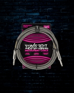 Ernie Ball 10' Braided Straight Instrument Cable - Silver Fox