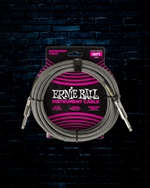 Ernie Ball 18' Braided Straight Instrument Cable - Silver Fox
