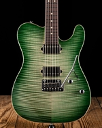 Suhr Modern T Custom Flame Maple/Basswood - Faded Trans Green Burst