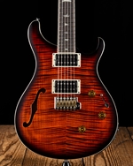 PRS SE Custom 24 Semi-Hollow Piezo - Orange Tiger Smokeburst
