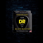 DR BKA-12 - K3 Black Beauties Acoustic Strings - Light (12-54)