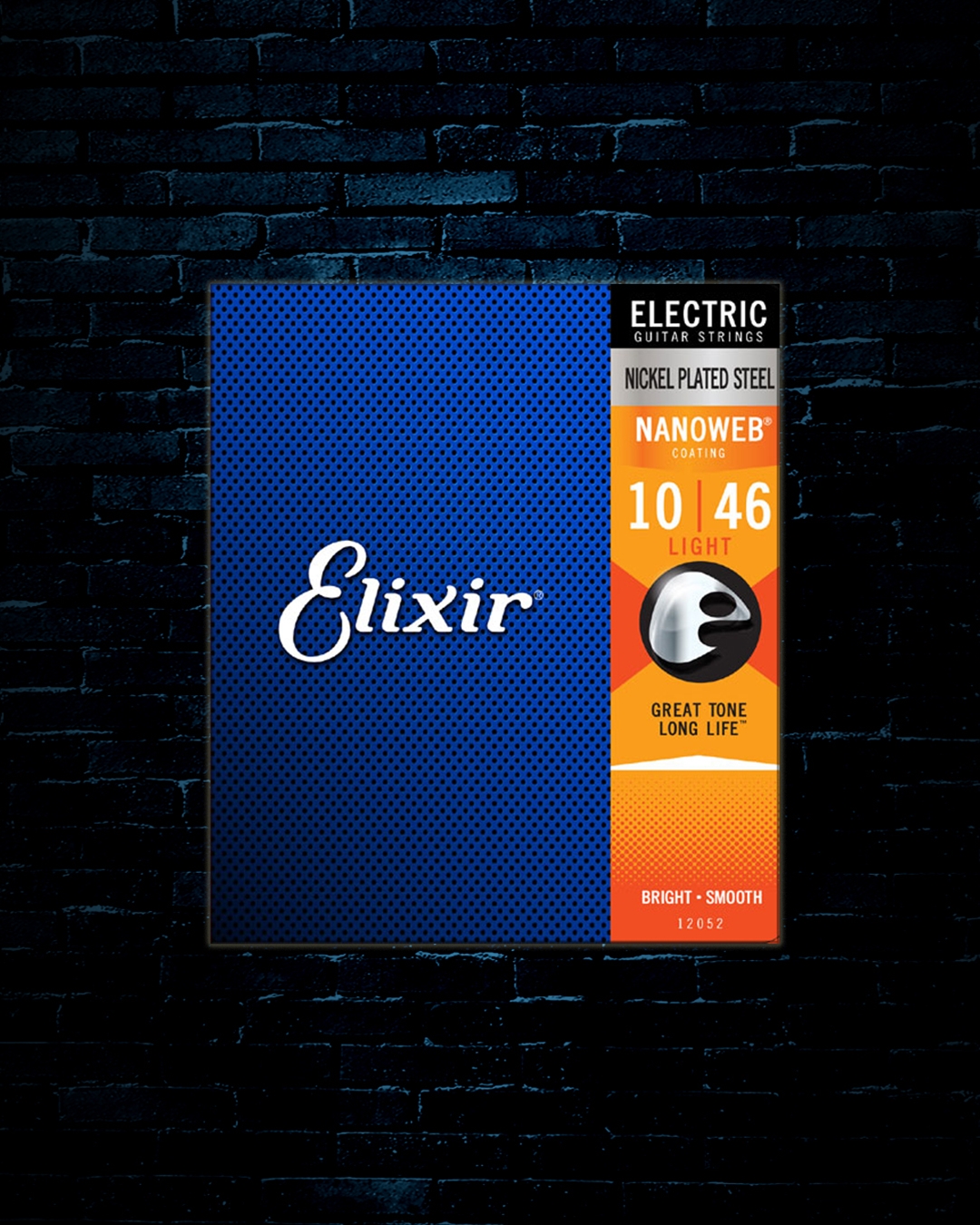 Elixir 12052 Nanoweb Nickel Plated Steel Electric Strings Light 10 46