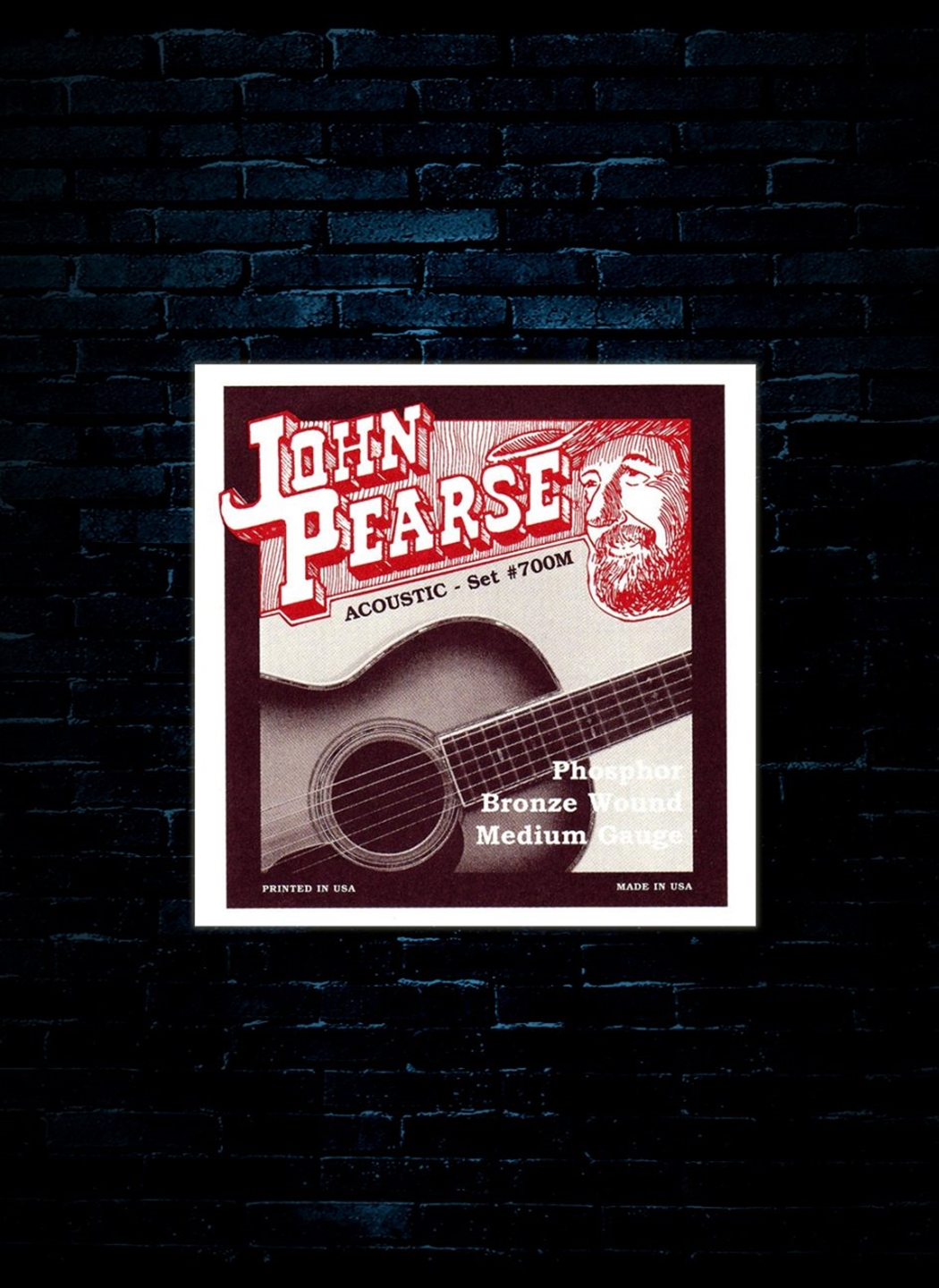 John Pearse Phosphor Bronze Acoustic Strings Medium 13 56