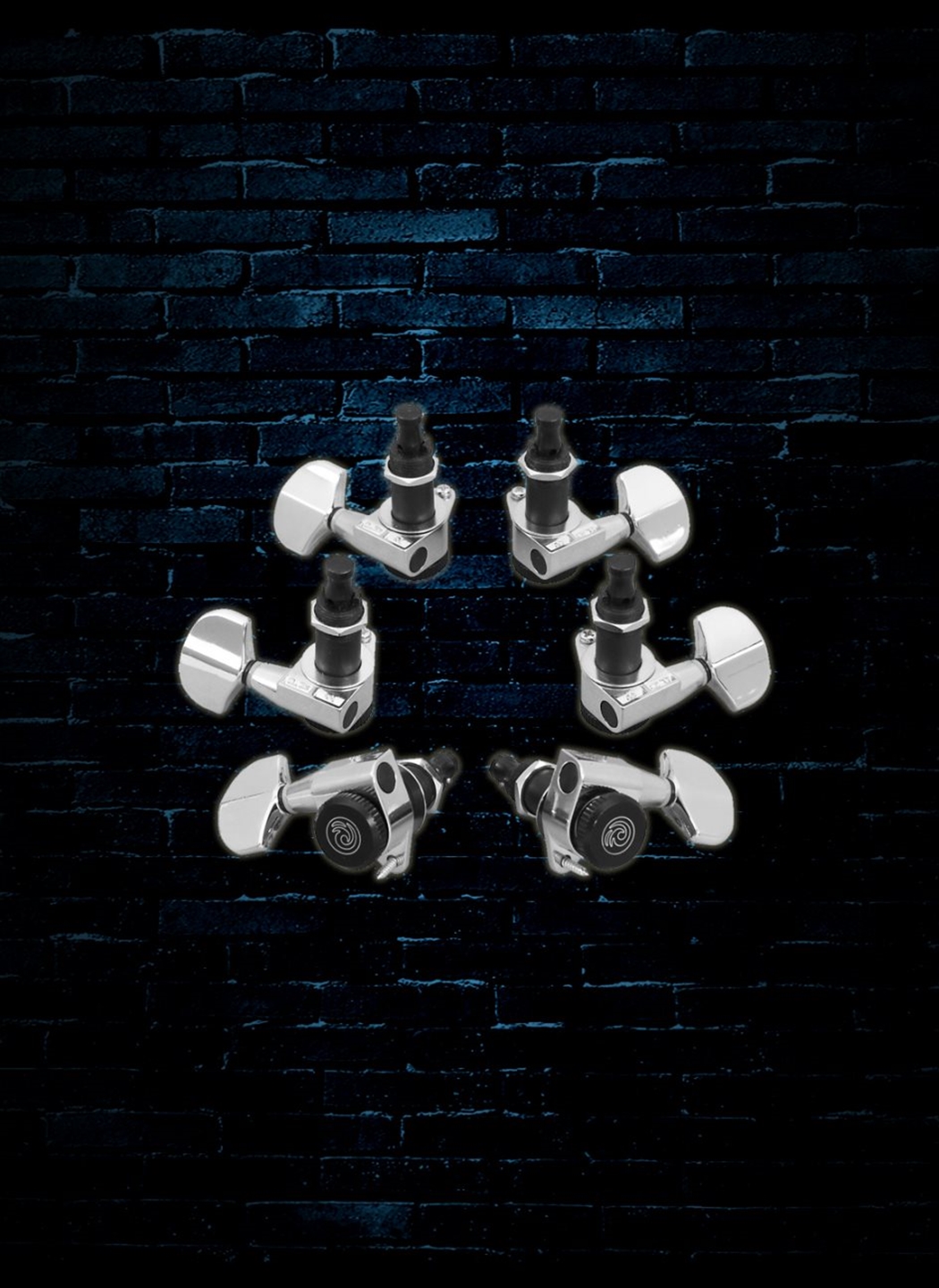 Chrome Planet Waves Auto-Trim Tuning Machines 3 Setup 3 PWAT-331L