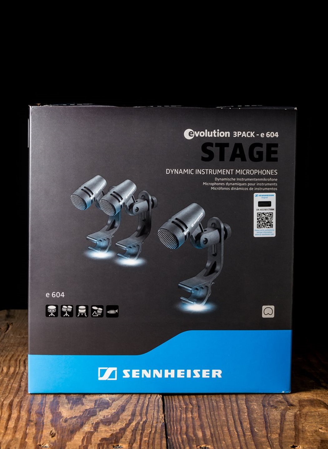 Sennheiser e604 Compact Dynamic Cardioid Instrument Microphone (3 Pack)