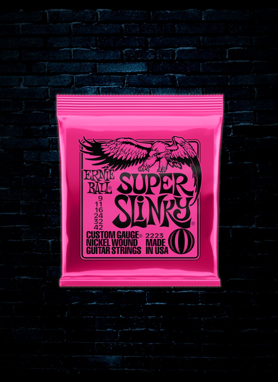 Ernie Ball 2223 Nickel Wound Electric Strings - Super Slinky (9-42)