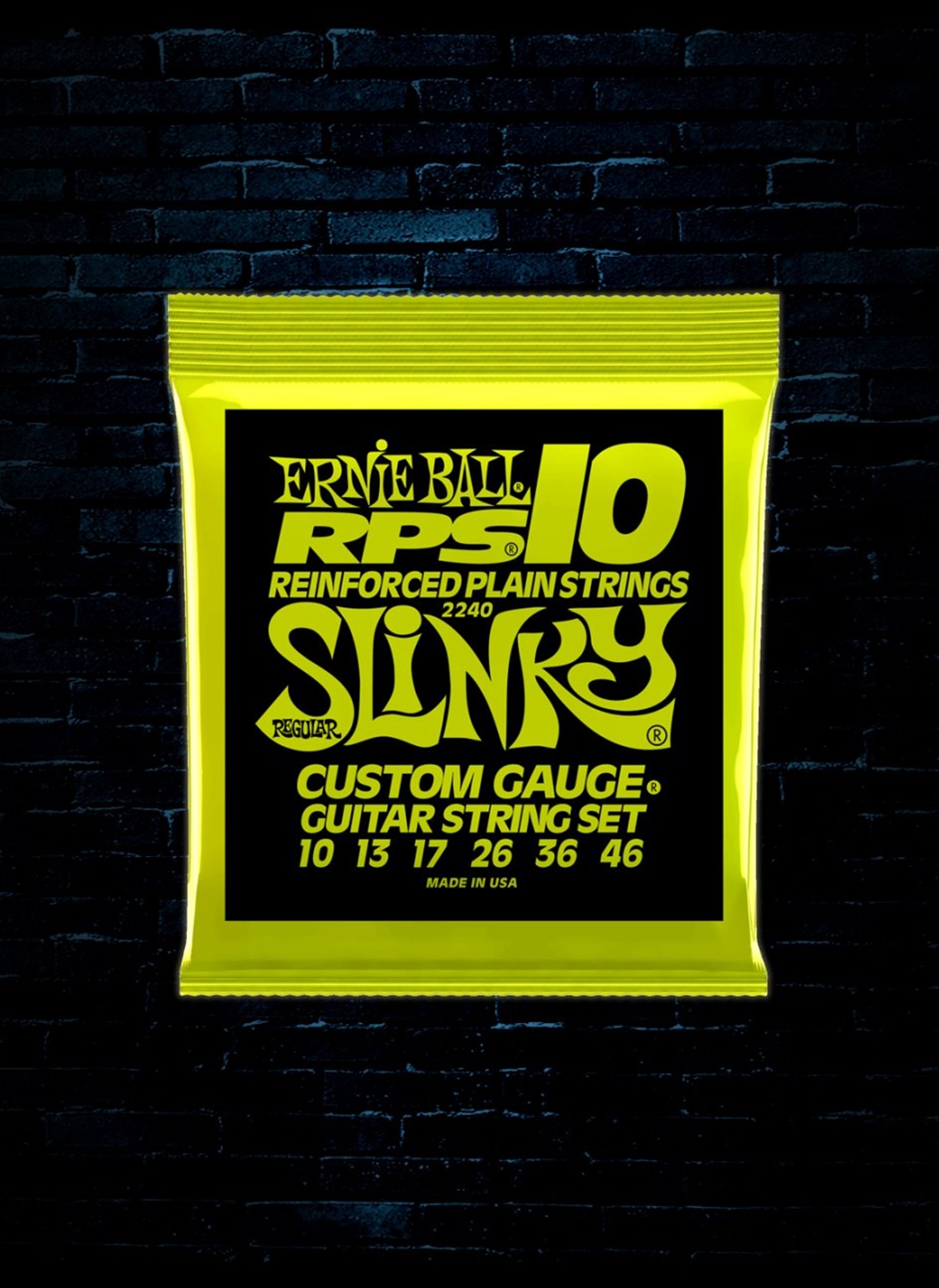 ERNIE BALL REGULAR SLINKY NICKEL WOUND ELECTRIC GUITAR STRINGS - 10-46 GAUGE