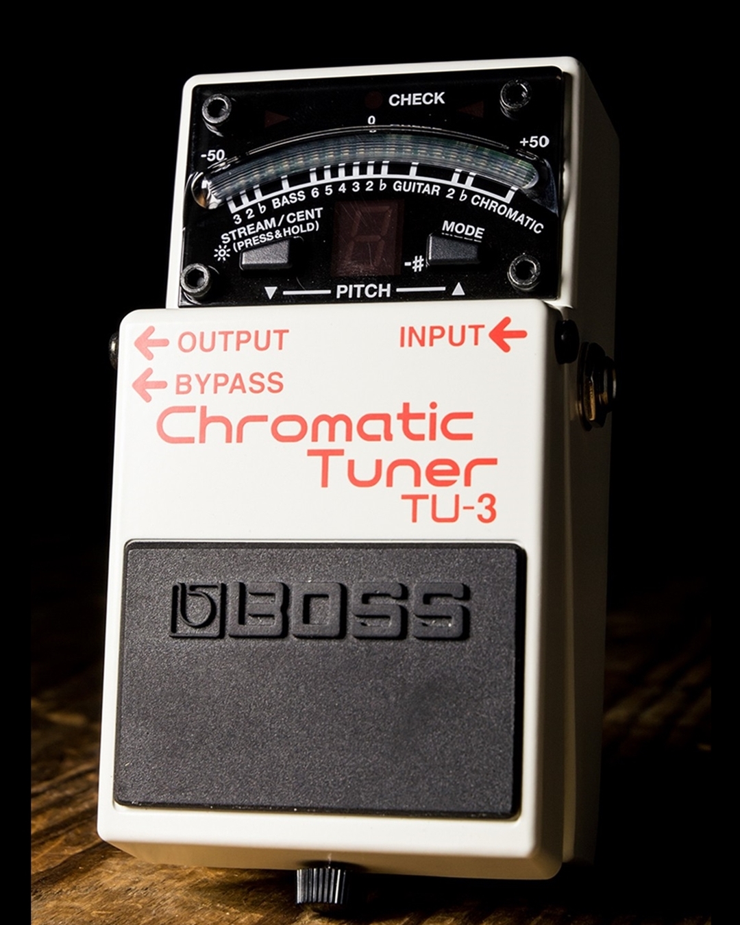 Boss TU-3 Chromatic Tuner Pedal with 3 Patch Cables