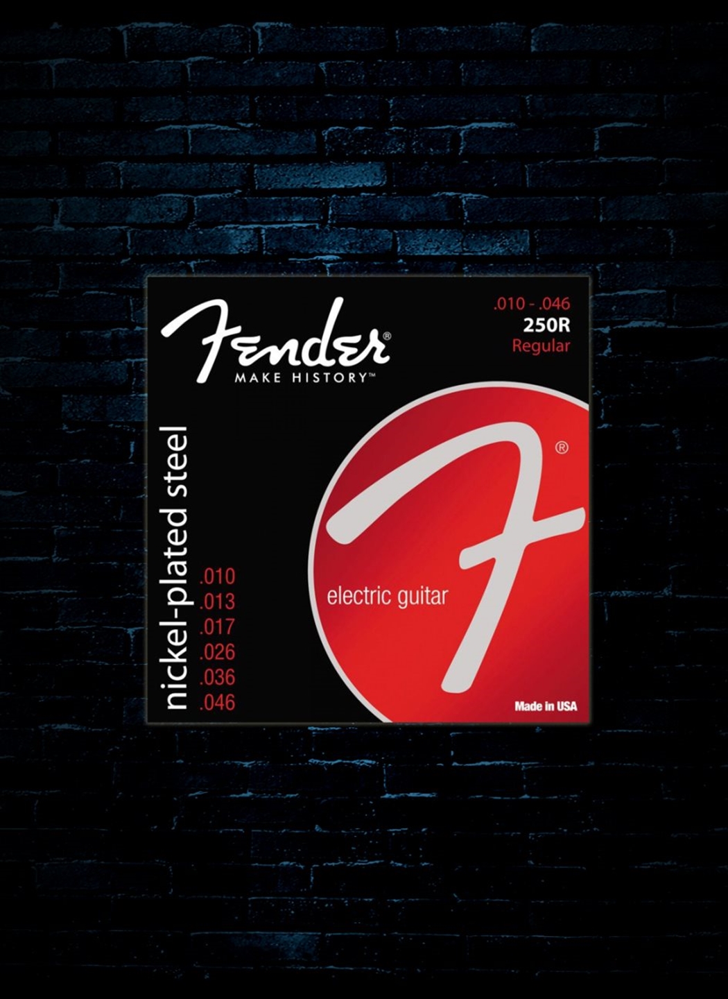 Fender Super 250 s Nickel Plated Steel Strings Regular 10 46