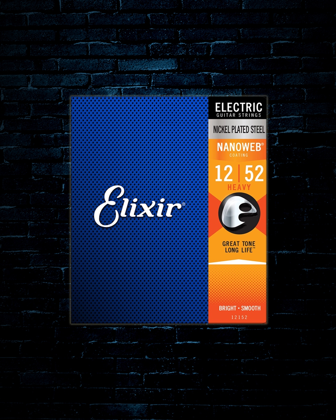Elixir 12152 Nanoweb Nickel Plated Steel Electric Strings Heavy 12 52
