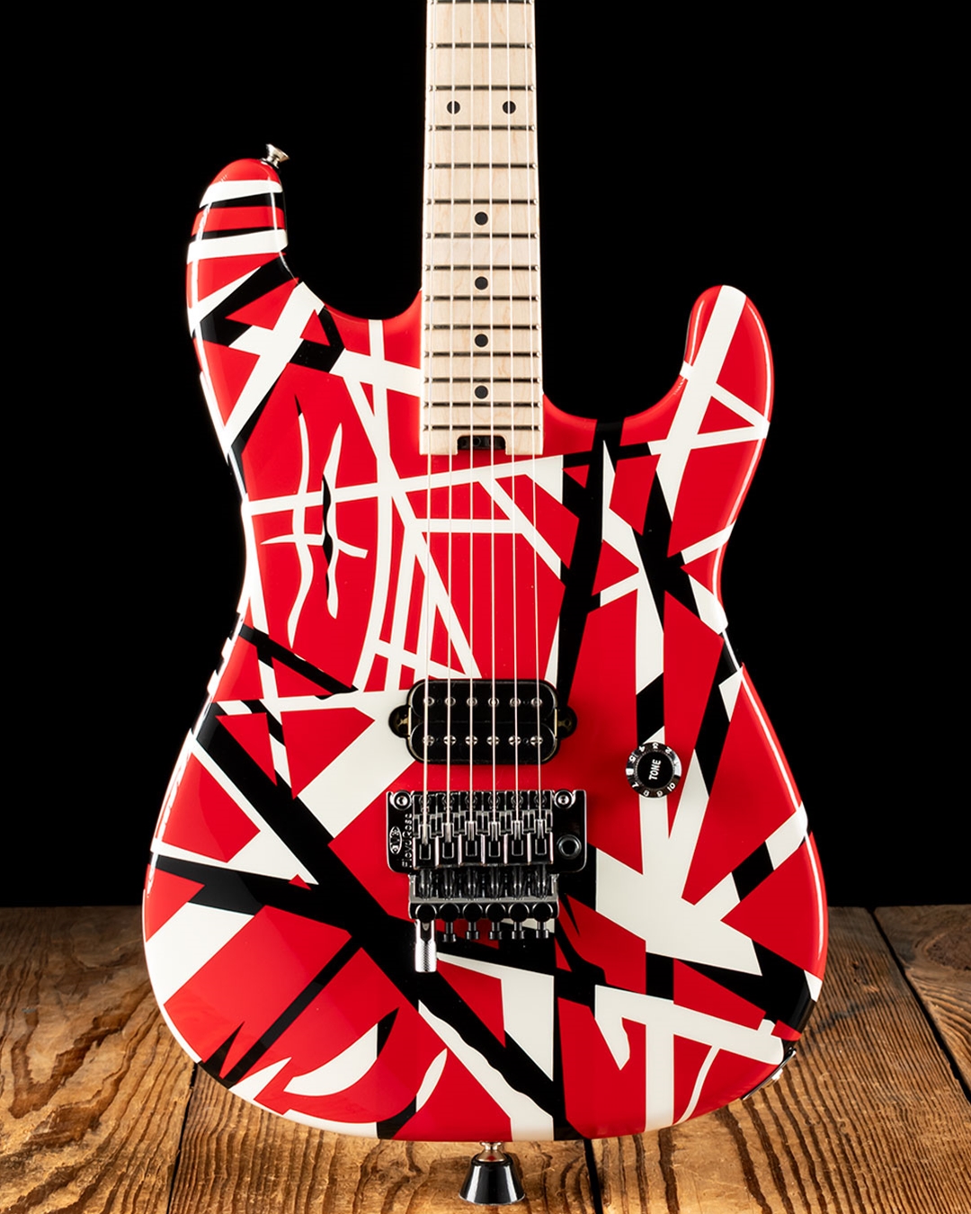 with　Series　Striped　EVH　Stripes　Red　Black