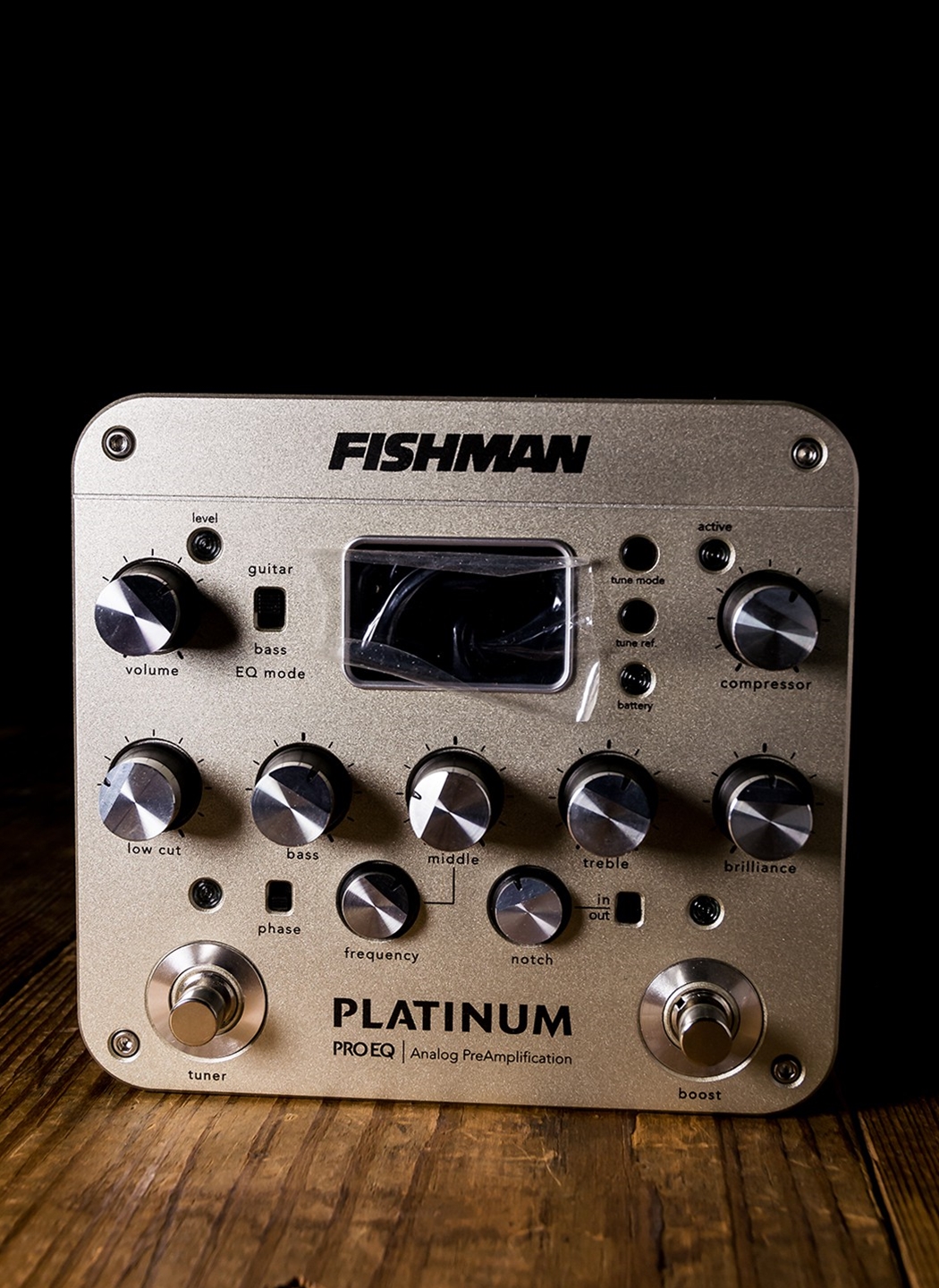 FISHMAN PLATINUM PRO EQ アナログプリアンプ Fishman Platinum Pro EQ Analog Preamp Pedal