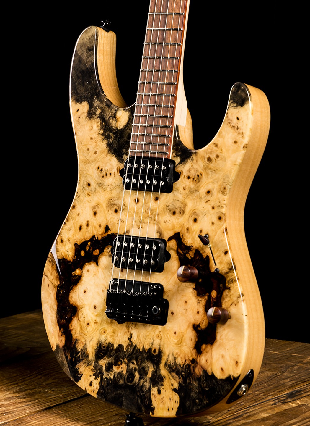 sahana guitars buckeye burl
