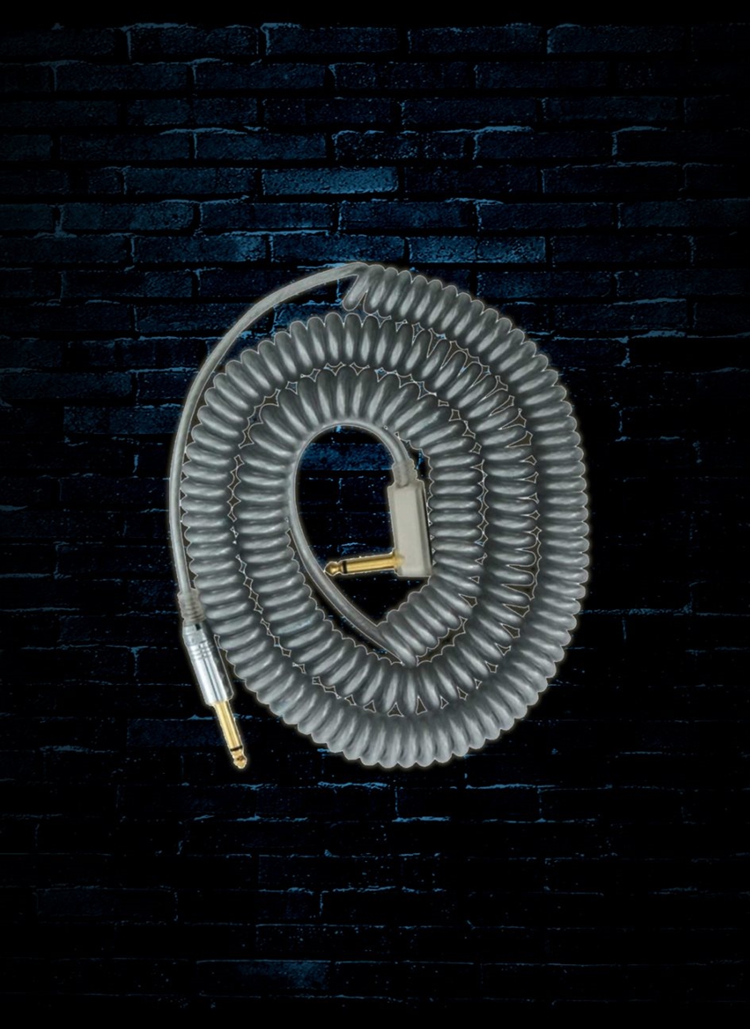 VOX Vintage Coiled Gitarrenkabel – Doppelt Geschirmt, Bis 9m, Blau, Mit OFC-Kupfer Für Optimalen Klang