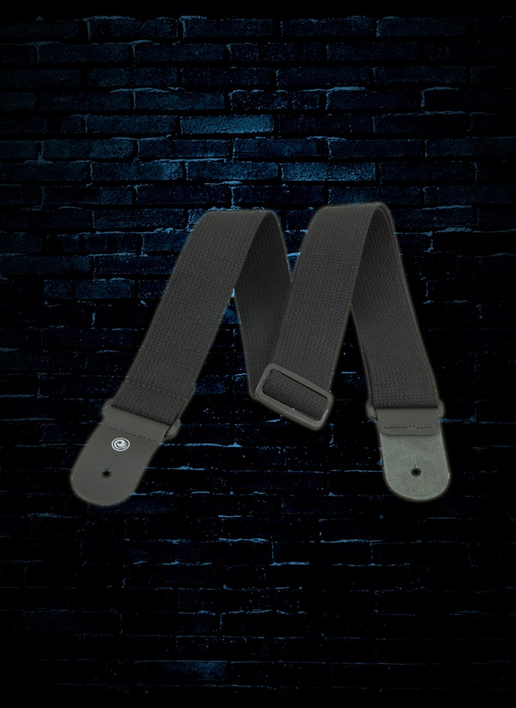Planet Waves Cotton Guitar Strap - Adjustable Black Strap For Electric & Acoustic Guitars