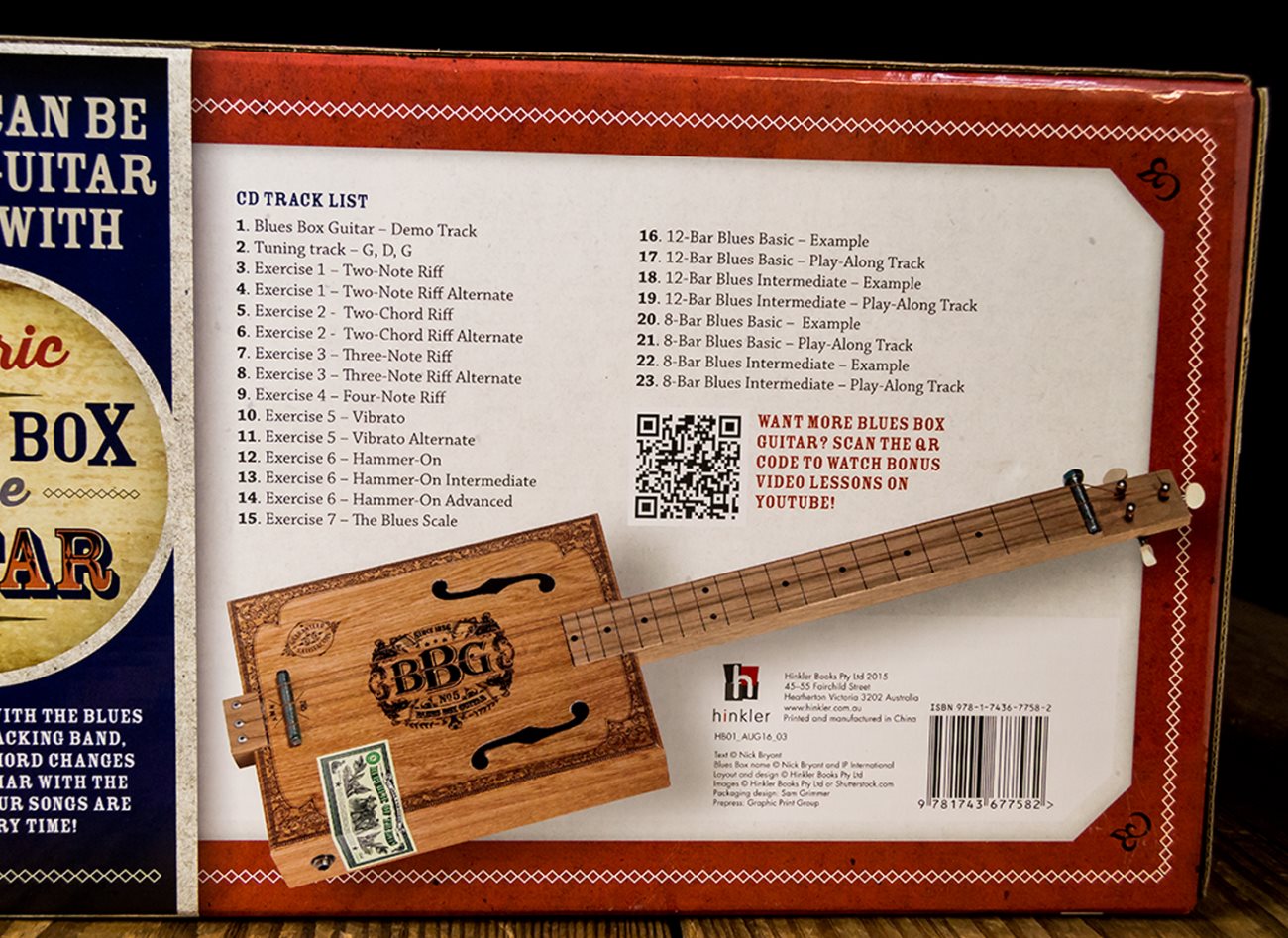 Hinkler The Electric Blues Box Slide Guitar With Guitar Slide, Instruction  Book, Audio CD