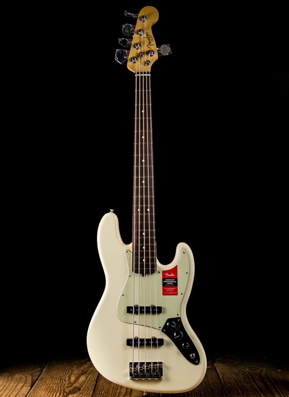 Fender American Professional Jazz Bass V - Olympic White